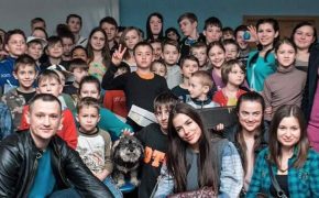 willie in ukraine with the orphans