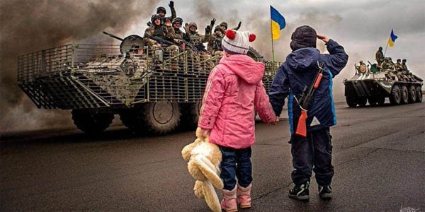 willie with the orphans in boyorka ukraine